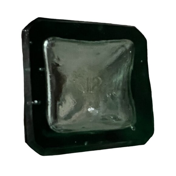 Vintage Libbey Green Glass Bottles Set Of 3 With Nautical & Leaf Motifs  Decorat - Picture 10 of 13